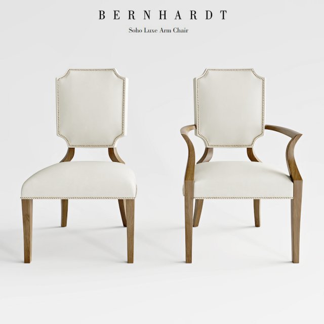 bernhard soho luxe arm chair Modelo 3D .c4d .max .obj .3ds .fbx .stl .blend 