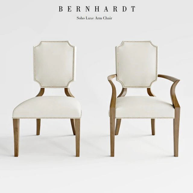 bernhard soho luxe arm chair 3D Model .c4d .max .obj .3ds .fbx .stl .blend 