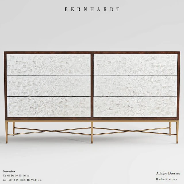 c&ocirc;moda bernhardt adagio Modelo 3D .c4d .max .obj .3ds .fbx .stl .blend 