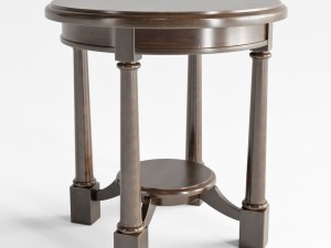bernhardt round side table 3D Model