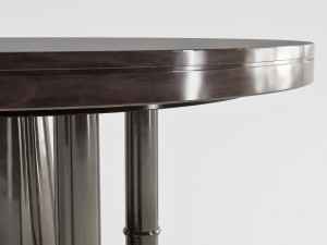 bernhardt sutton house round dining table top and bas 3D Model