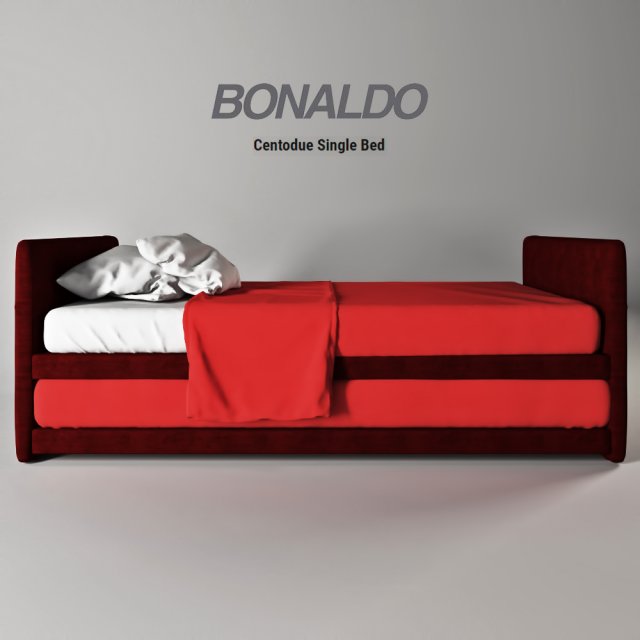 bonaldo centodue bed Model 3D .c4d .max .obj .3ds .fbx .stl .blend 