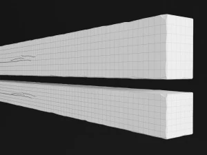 wooden decorative element 3D Model