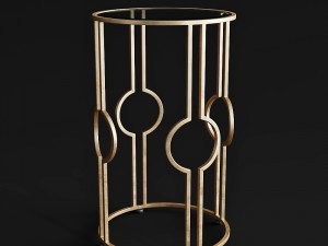 century furniture claire accent table - gold Modello 3D