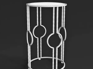 century furniture claire accent table - gold 3D Model