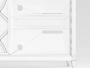 muebles del siglo consola de entretenimiento wilshire Modelo 3D