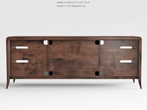 century furniture wilshire entertainment console 3D Model