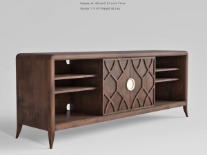 century furniture wilshire entertainment console 3D Model
