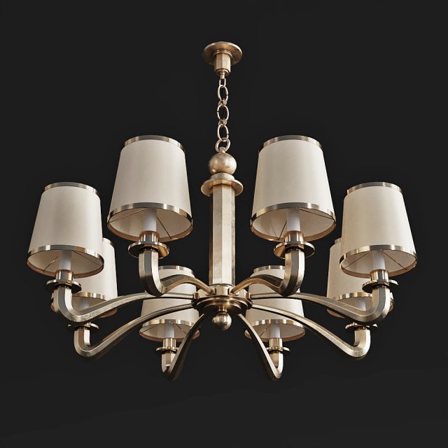 circa lighting tuileries chandelier aerin 3D in