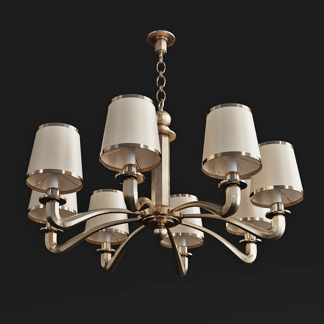 circa lighting tuileries chandelier aerin 3D in