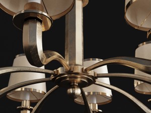 circa lighting tuileries chandelier aerin 3D Model