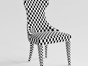 councill furniture elise side chair 3D Model