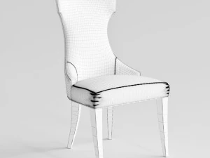 councill furniture elise side chair 3D Model