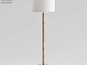 lampu lantai linley perusahaan cermin bassett Model 3D