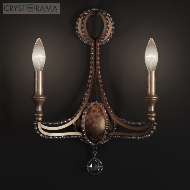 crystorama garland collection sconce Model 3D .c4d .max .obj .3ds .fbx .stl .blend 