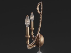 crystorama garland collection sconce Model 3D