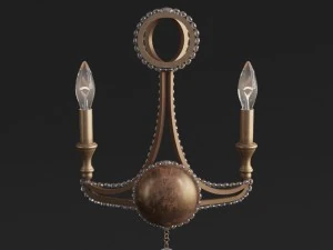crystorama garland collection sconce 3D Model