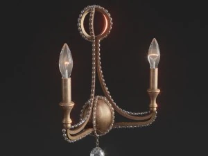 crystorama garland collection sconce 3D Model