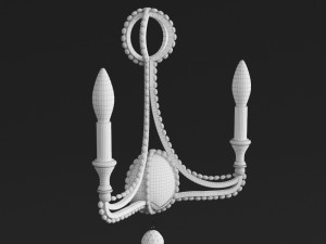 crystorama garland collection sconce Model 3D