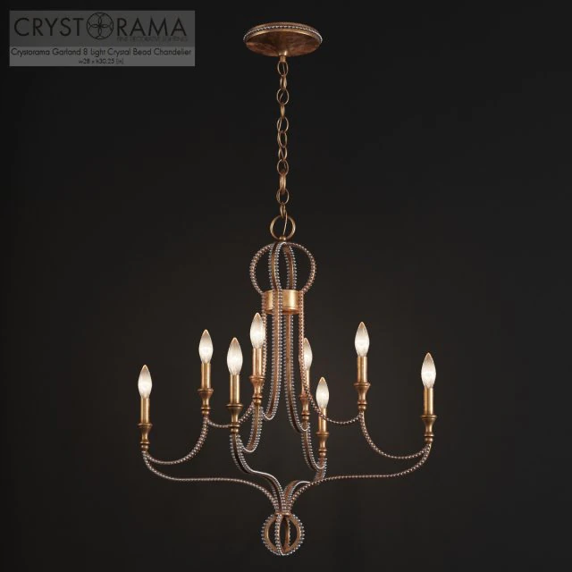 crystorama garland collection luster 3D Model .c4d .max .obj .3ds .fbx .stl .blend 