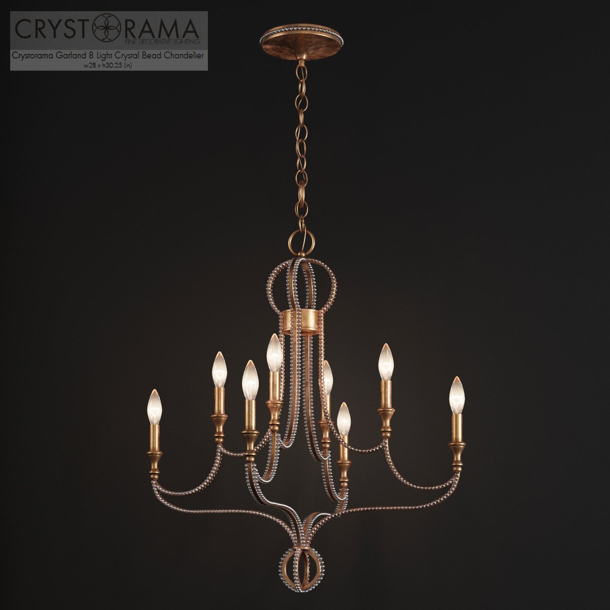 Crystorama Garland Collection Luster 3d Model In Ceiling Fan