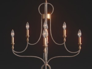 crystorama garland collection luster 3D Model