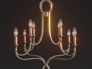 crystorama garland collection luster 3D Model