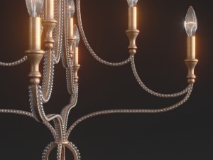 crystorama garland collection luster 3D Model