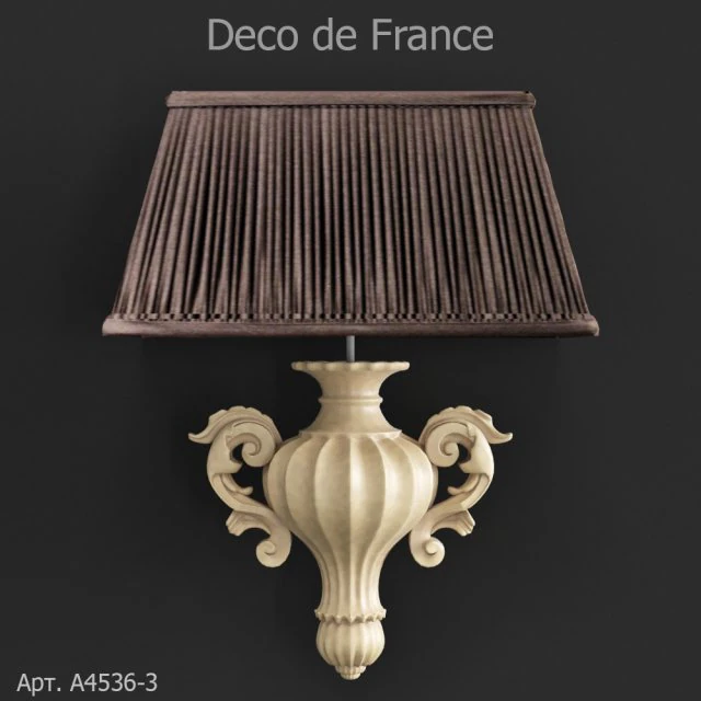 deco de france sconce 3D Model .c4d .max .obj .3ds .fbx .stl .blend 