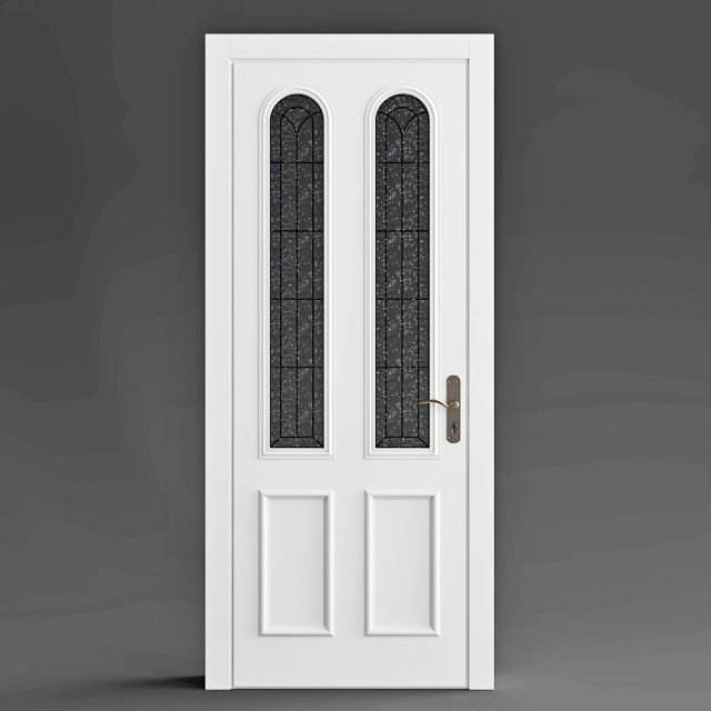 door classic 3D Model .c4d .max .obj .3ds .fbx .stl .blend