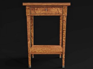 empire occasional table with early 18th Modèle 3D