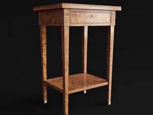 empire occasional table with early 18th 3D Model