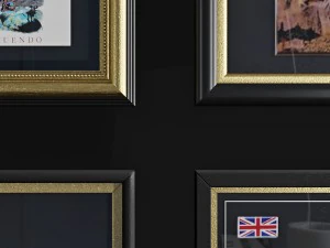 gold vinyls set 3D Model