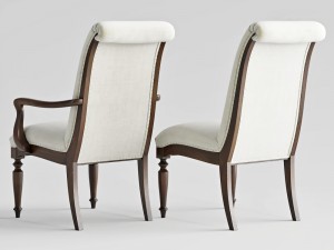 hooker furniture archivist upholstered chair 3D Model