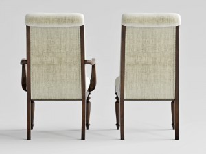 hooker furniture archivist upholstered chair 3D Model