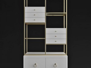 hooker furniture dining room swan room divider 3D Модель
