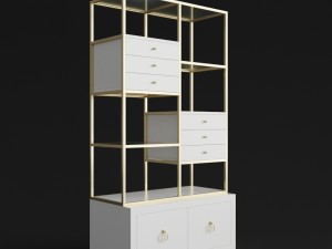hooker furniture dining room swan room divider 3D Model