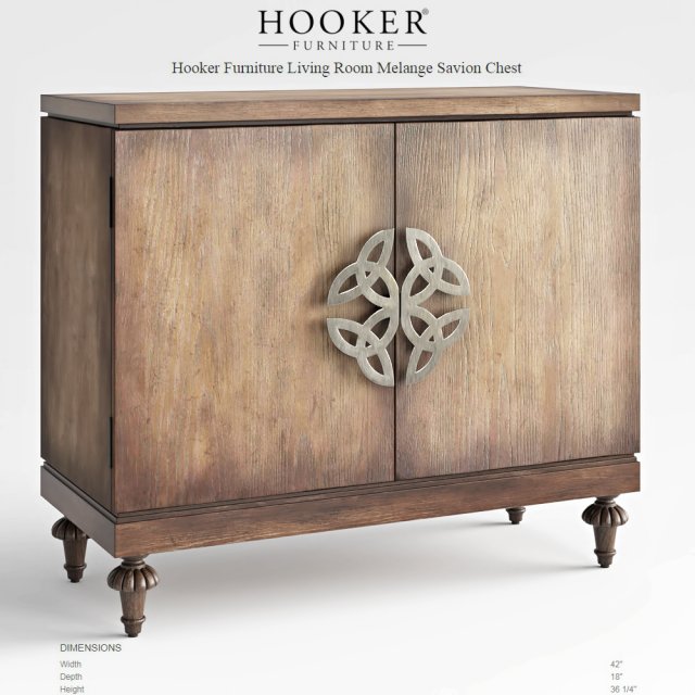 hooker furniture savion 63885044 3D Model .c4d .max .obj .3ds .fbx .stl .blend 