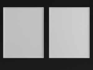 decorative panel set1 vr - ar - low-poly 3D Model