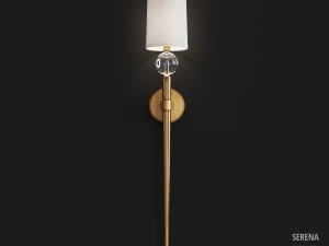 Hudson Valley Lighting Serena Wandleuchte aus gealtertem Messing 3D Modell