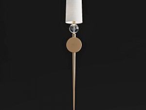 hudson valley lighting serena aged brass sconce 3D मॉडल