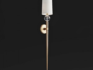 hudson valley lighting serena aged brass sconce 3D मॉडल
