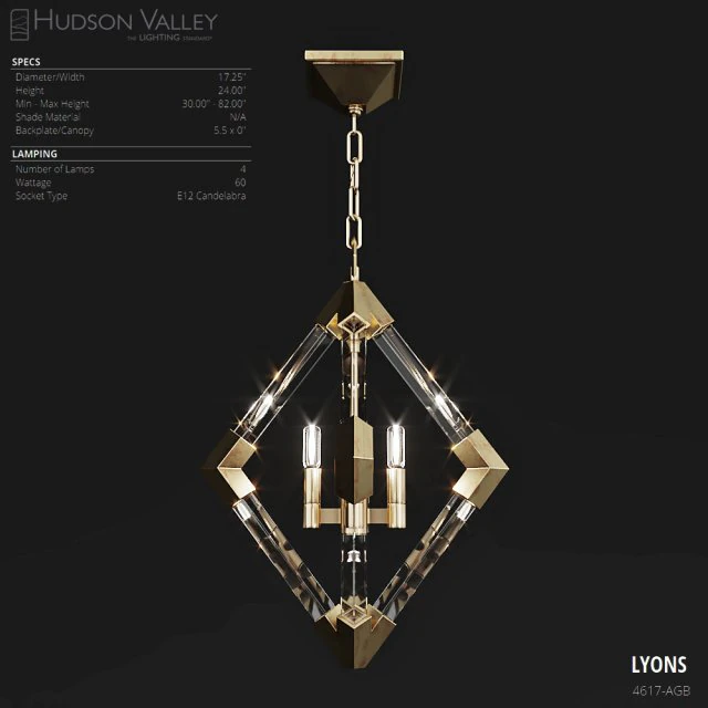 hudson valley lyons 4617 agb 3D Model .c4d .max .obj .3ds .fbx .stl .blend