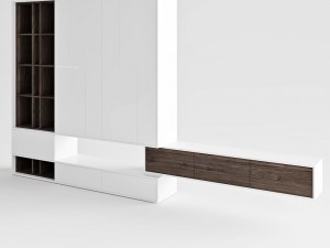 hulsta worhnwand living room Modèle 3D