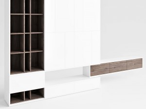 hulsta worhnwand living room Model 3D