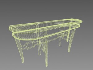 john richard tokyo console table 3Dモデル