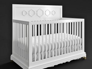 jonathan adler deluxe convertible crib 3D Модель
