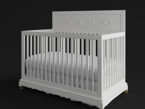 jonathan adler deluxe convertible crib 3D-Modell