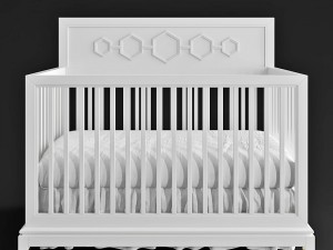 jonathan adler deluxe convertible crib 3D-Modell