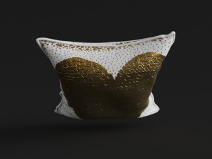 jonathan adler talitha white heart throw pillow 3D-Modell